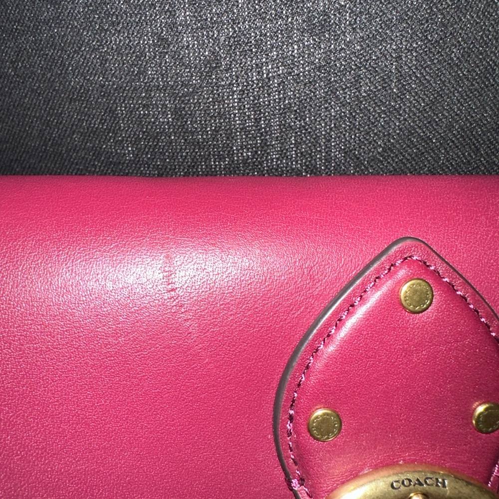 Coach Black Cherry Crossbody Bag with Gold Hardware - Picture 2 of 6